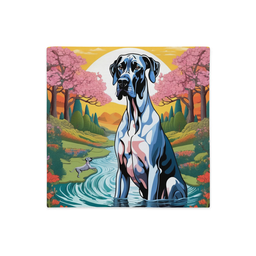 PugMug Custom Great Dane Premium Pillow Case