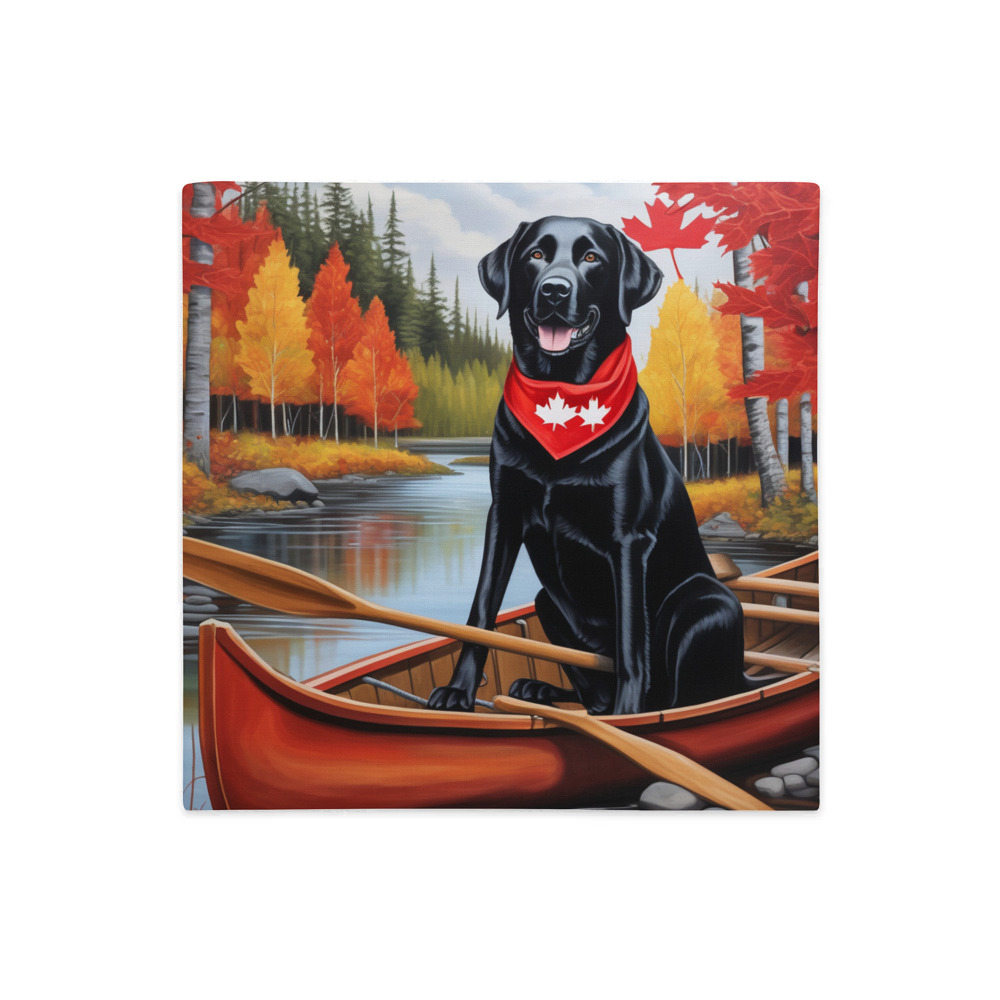 PugMug Custom Black Labrador Retriever Premium Pillow Case