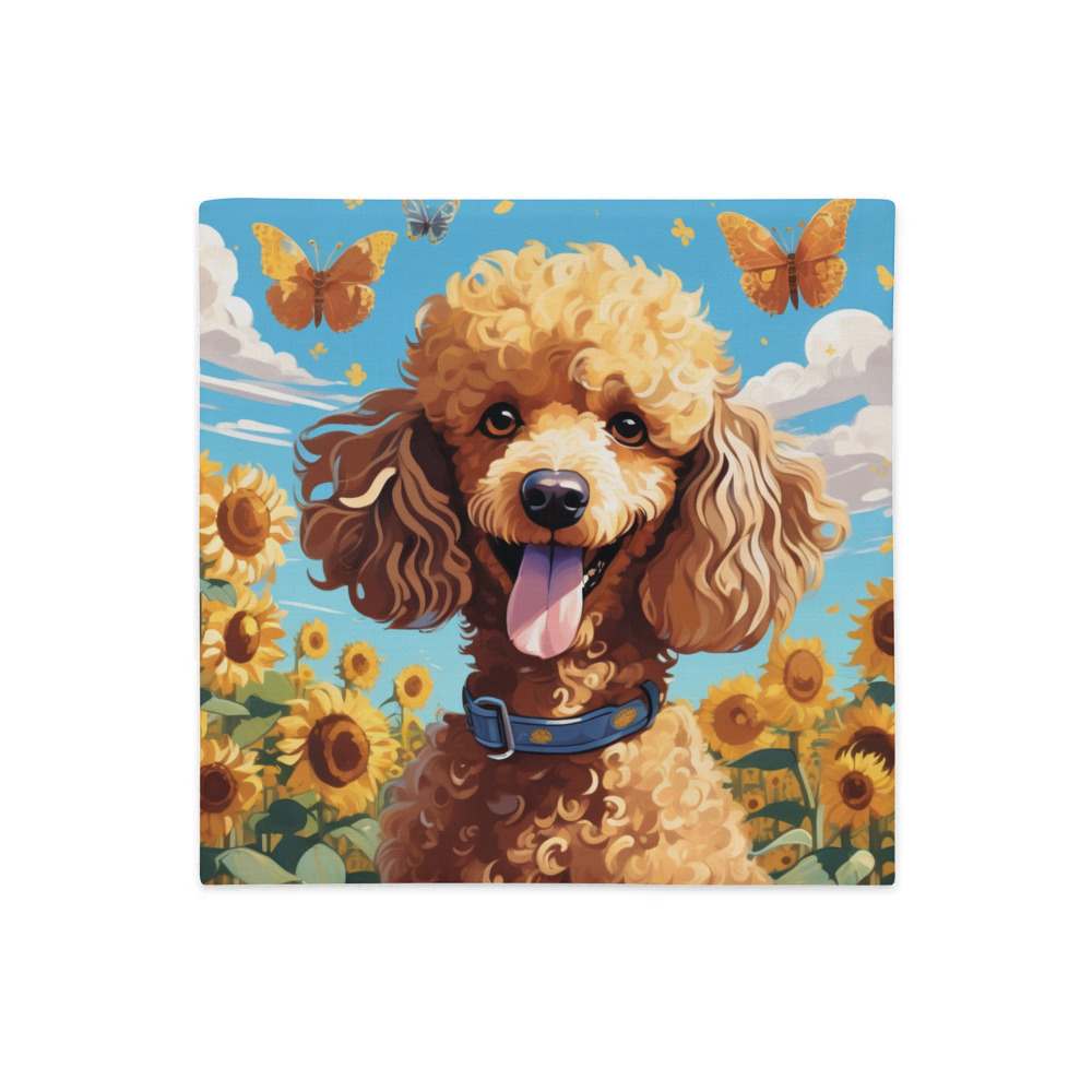 PugMug Custom Tan Poodle Premium Pillow Case