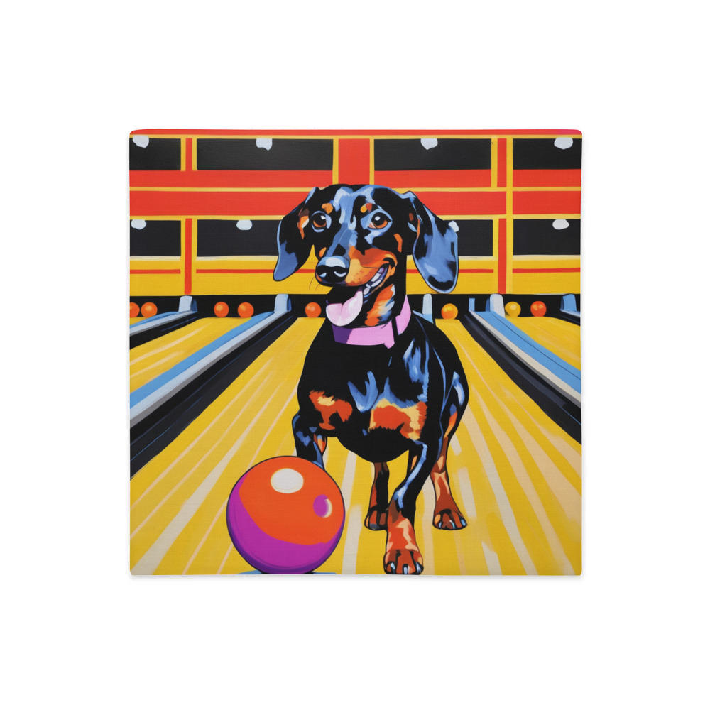 PugMug Custom Black Dachshund Premium Pillow Case