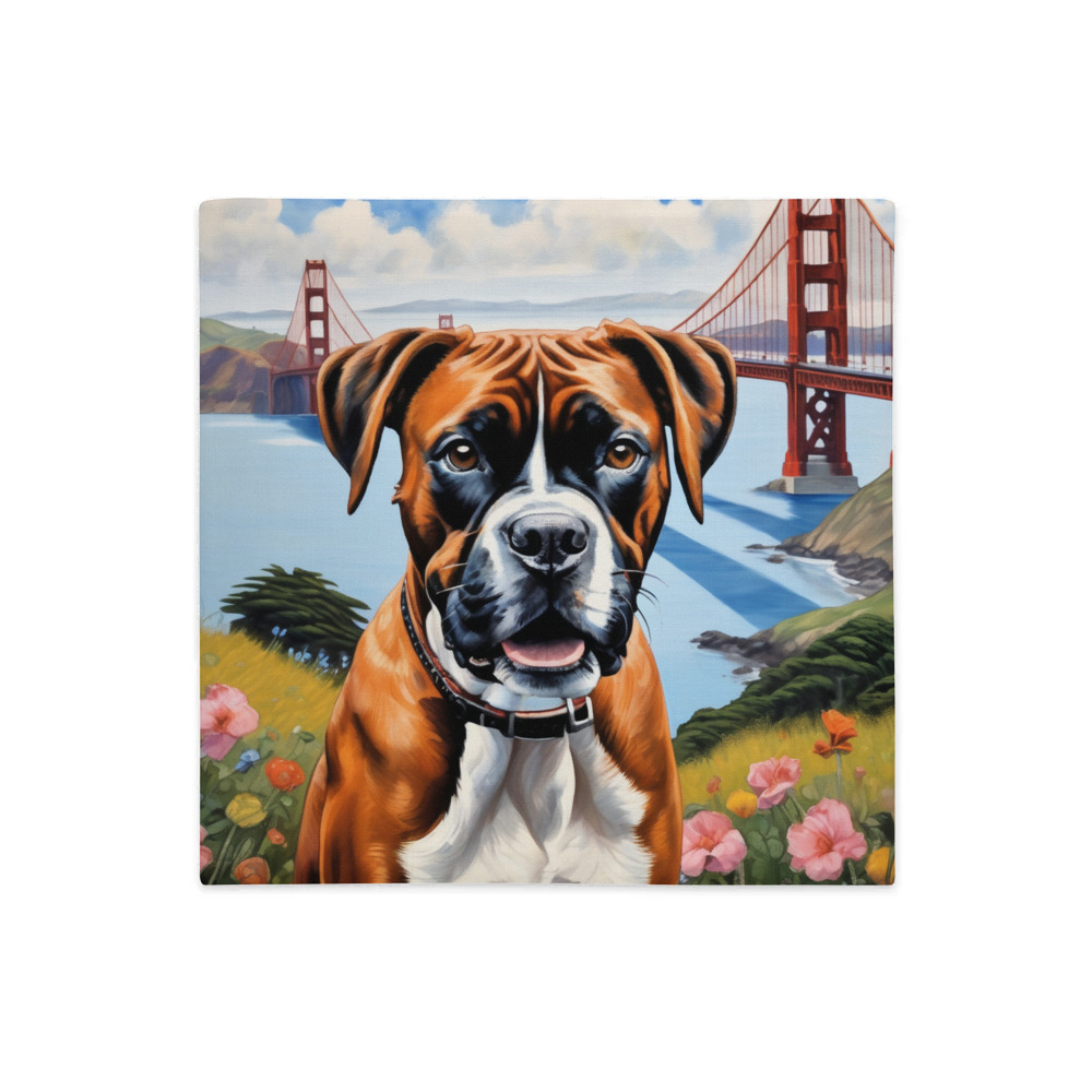 PugMug Custom Boxer Dog Premium Pillow Case