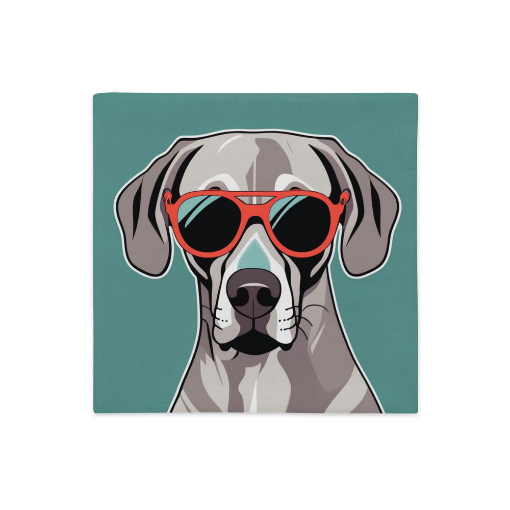 PugMug Custom Weimaraner Premium Pillow Case