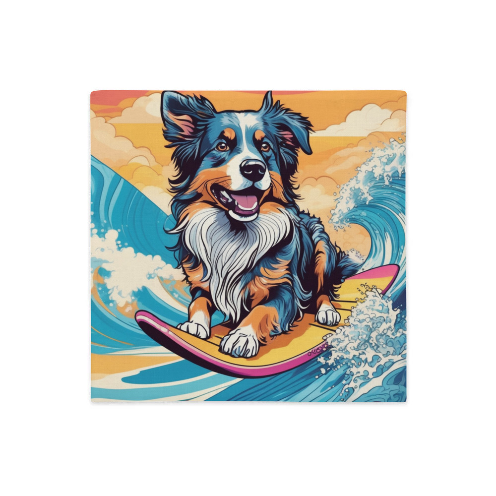 PugMug Custom Australian Shepherd Dog Premium Pillow Case