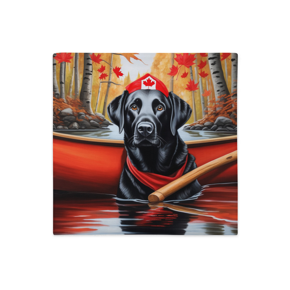 PugMug Custom Black Labrador Retriever Premium Pillow Case