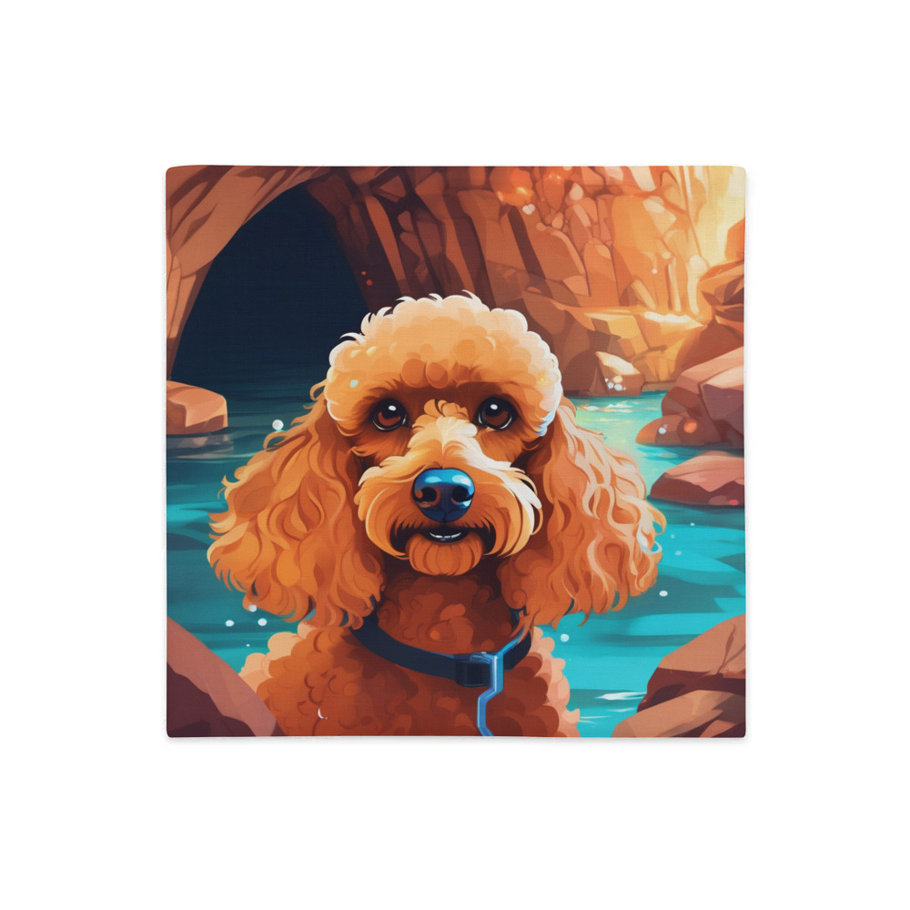 PugMug Custom Tan Poodle Premium Pillow Case