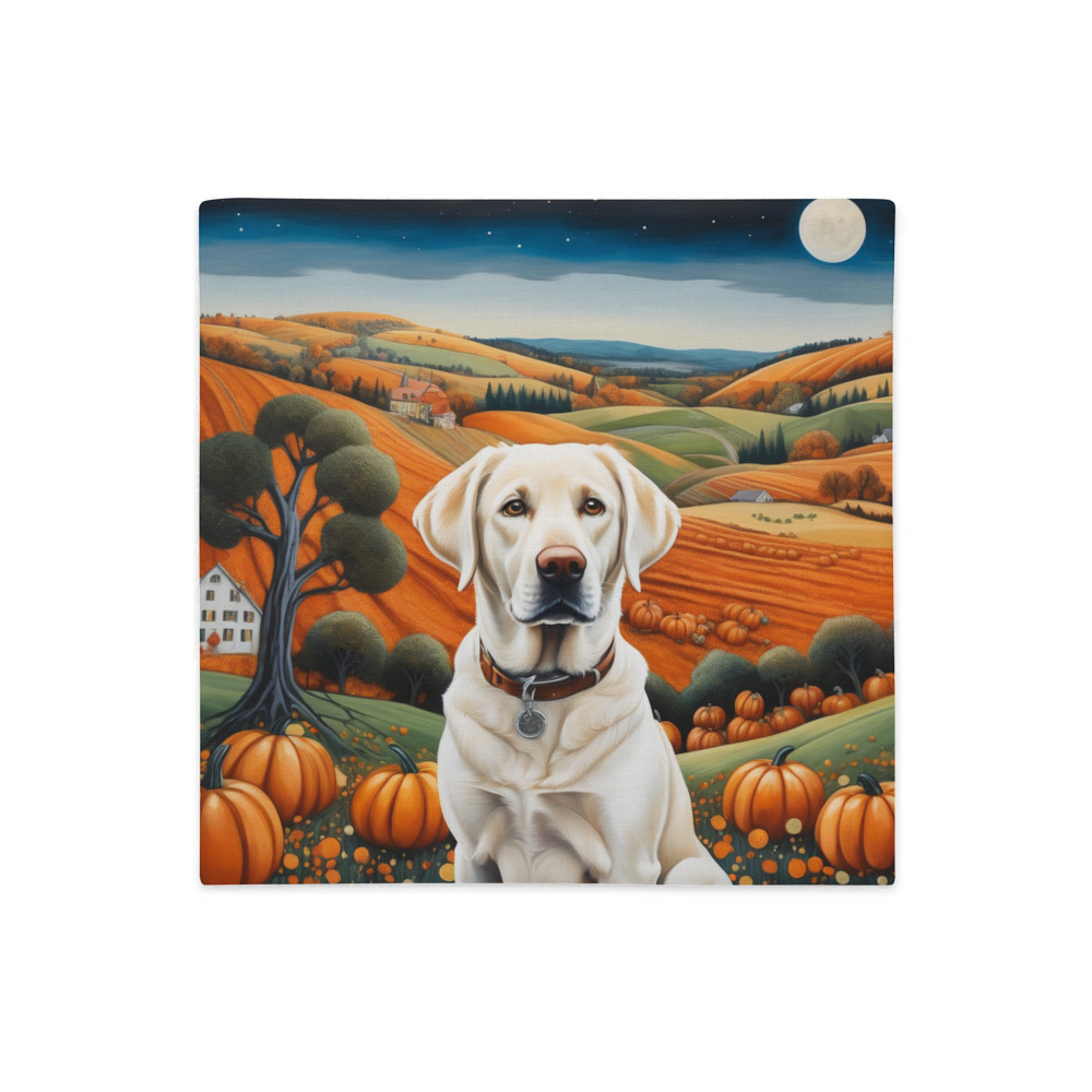 PugMug Custom White Labrador Retriever Premium Pillow Case