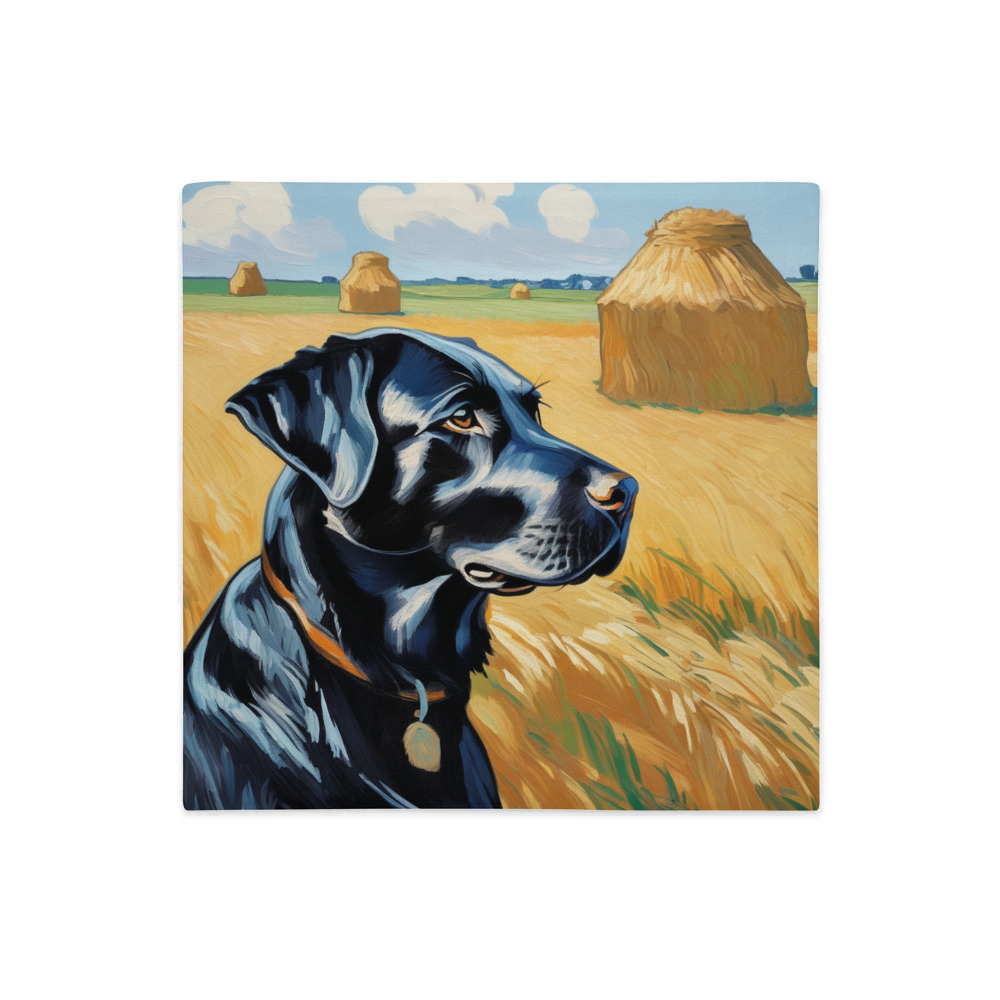 PugMug Custom Black Labrador Retriever Premium Pillow Case