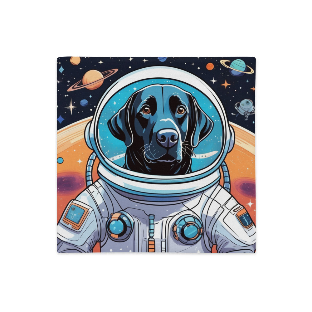 PugMug Custom Black Labrador Retriever Premium Pillow Case