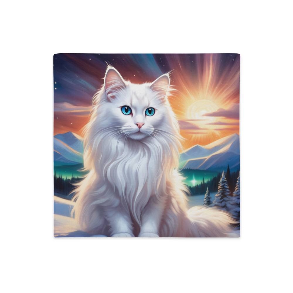 PugMug Custom White Ragdoll Cat Premium Pillow Case