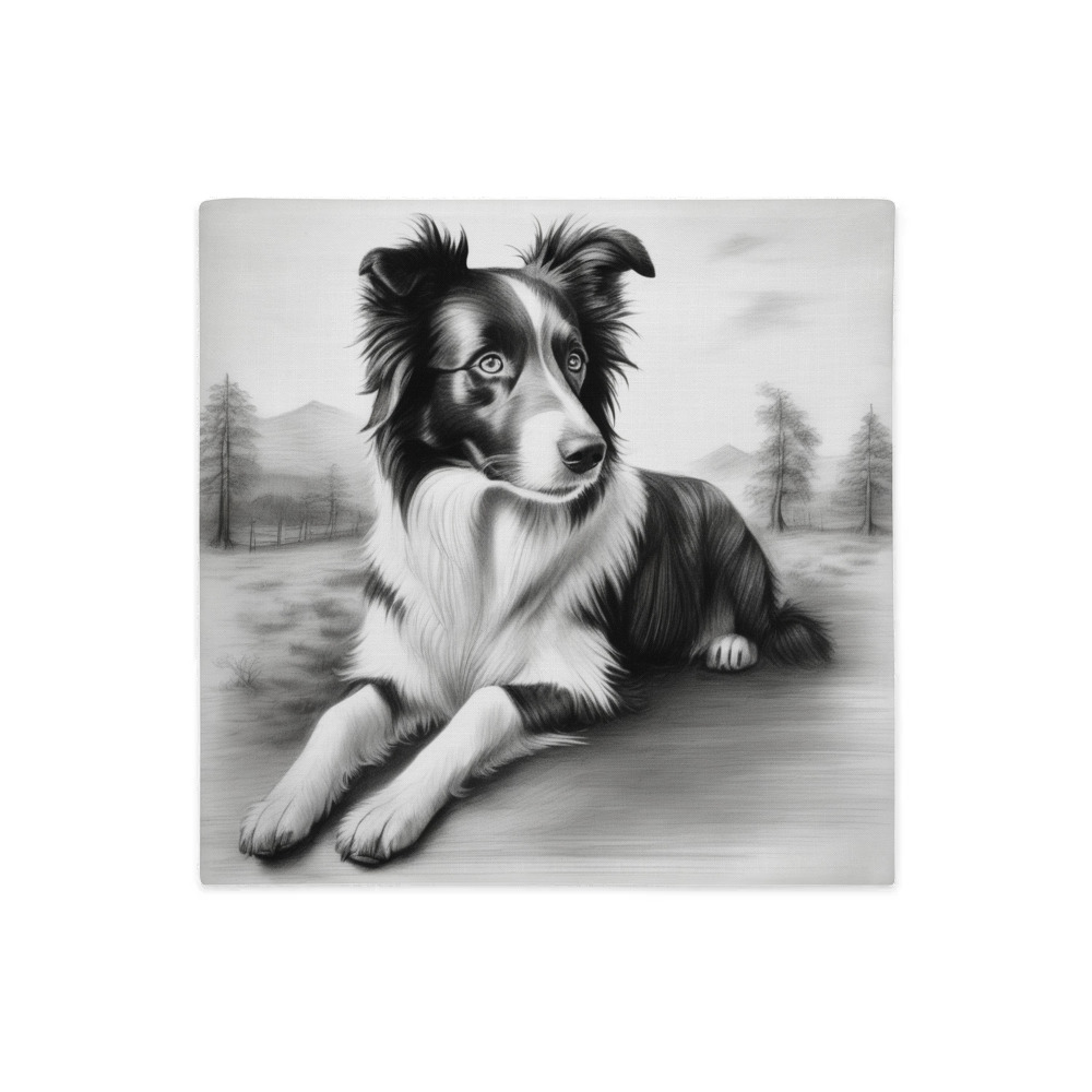 PugMug Custom Border Collie Premium Pillow Case