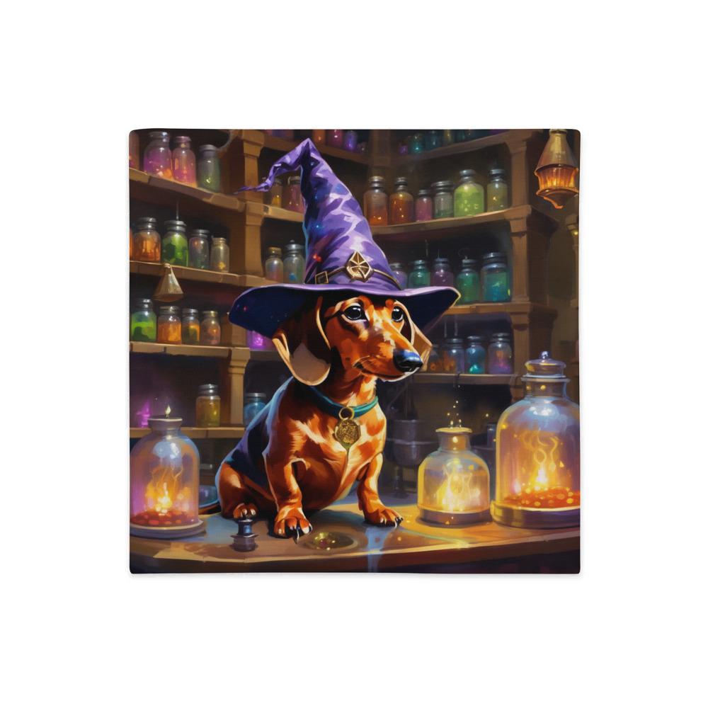 PugMug Custom Tan Dachshund Premium Pillow Case