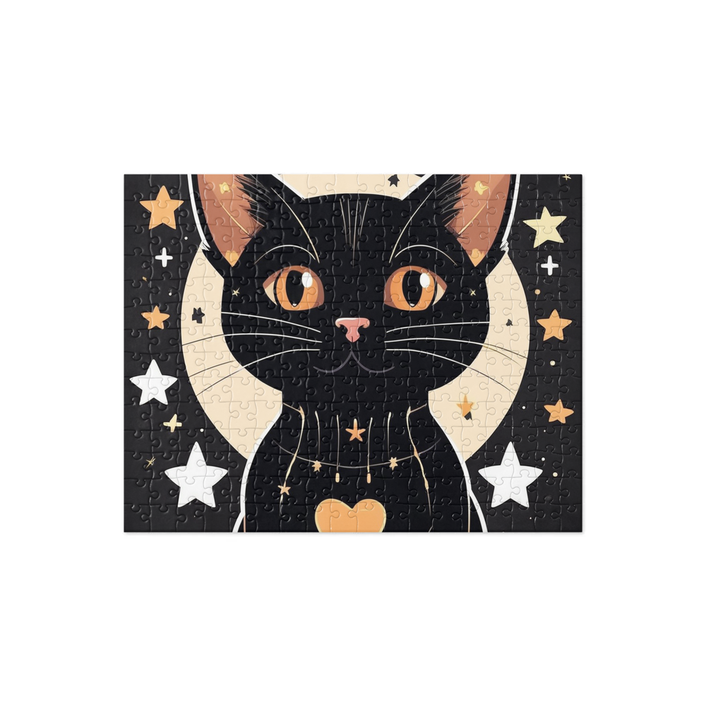 PugMug Custom Black Abyssinian Cat Jigsaw Puzzle