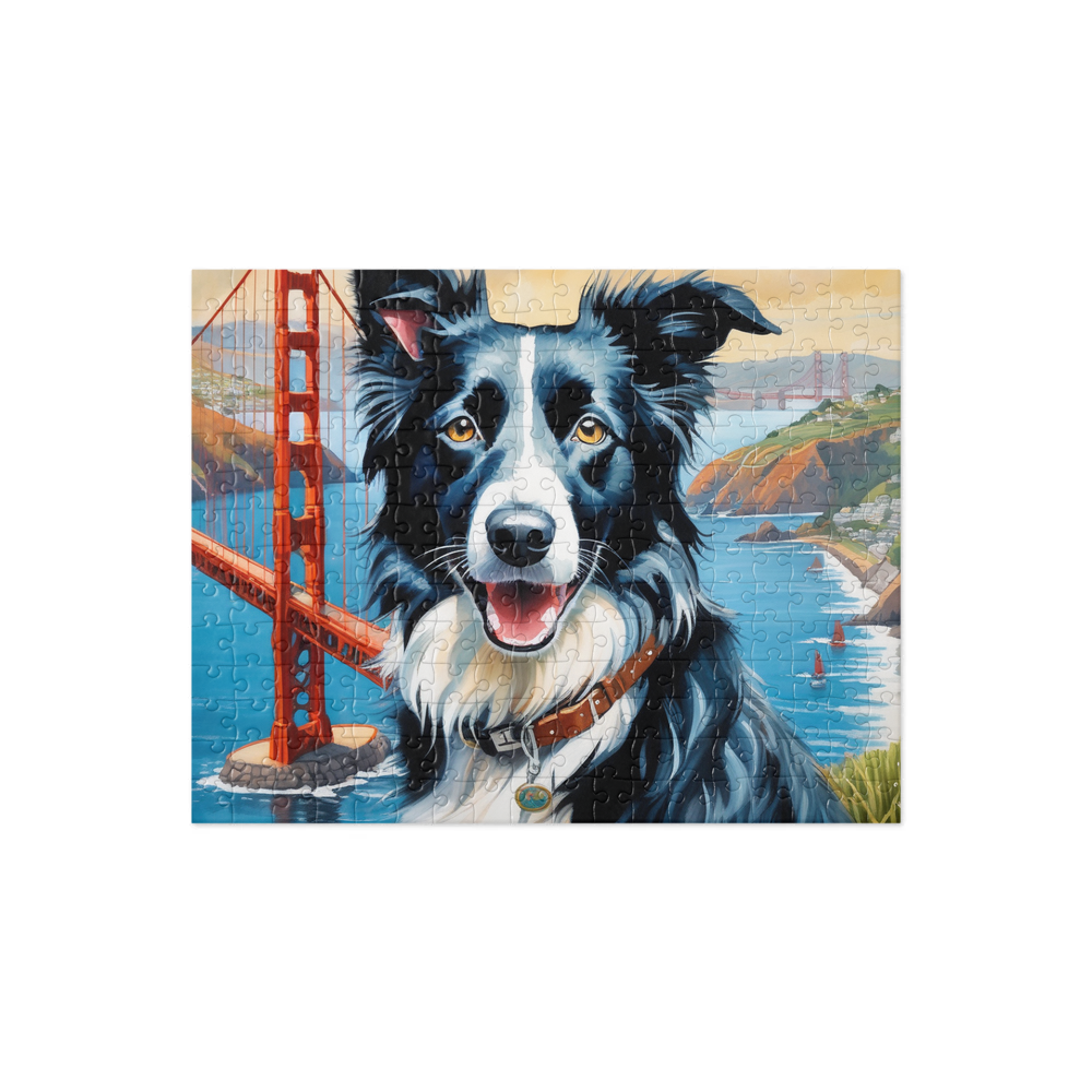 PugMug Custom Border Collie Jigsaw Puzzle