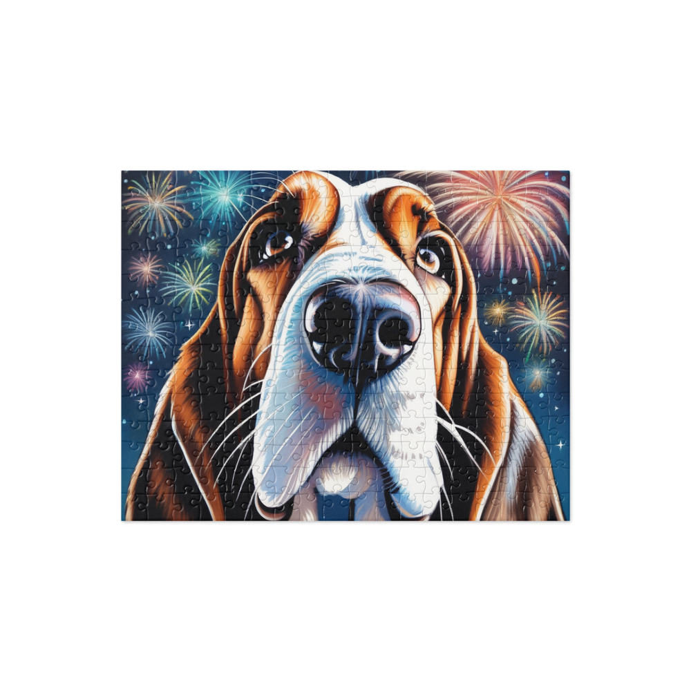 PugMug Custom Basset Hound Jigsaw Puzzle