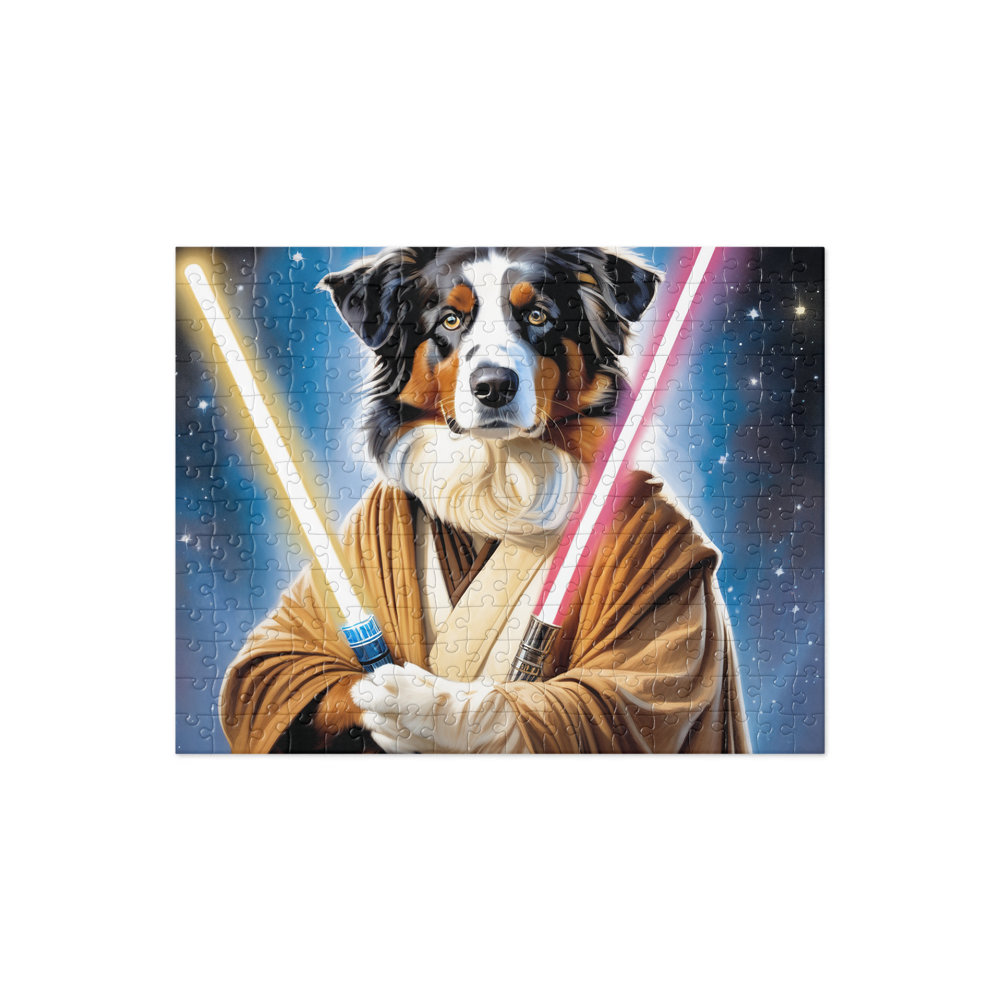 PugMug Custom Australian Shepherd Dog Jigsaw Puzzle
