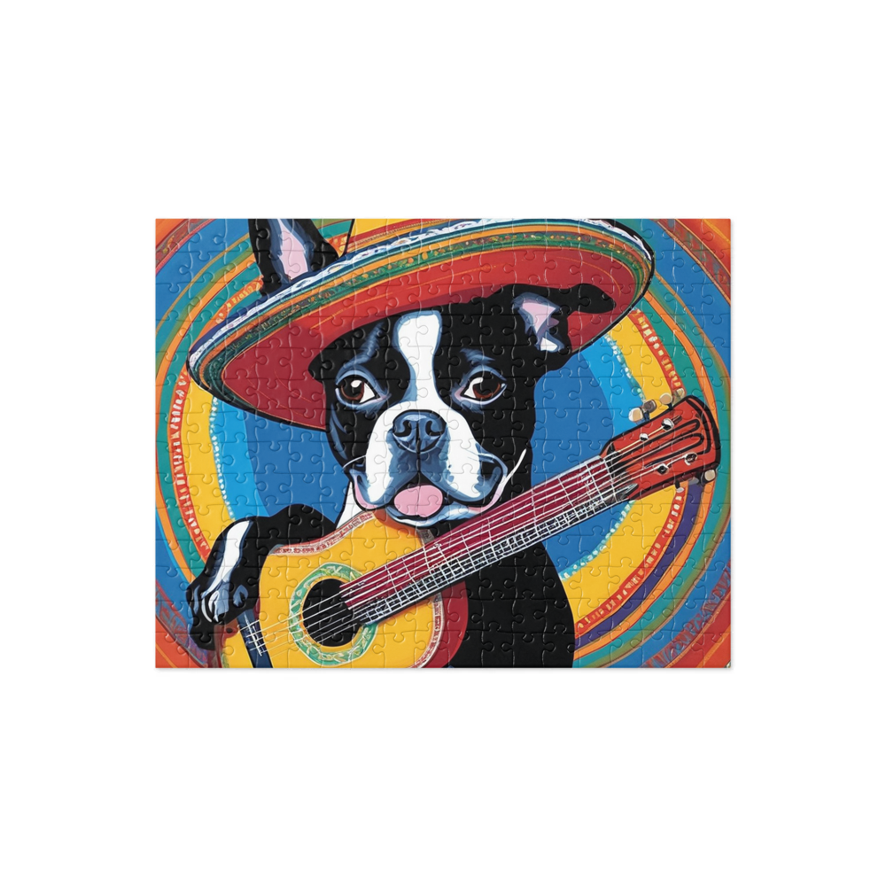 PugMug Custom Boston Terrier Jigsaw Puzzle