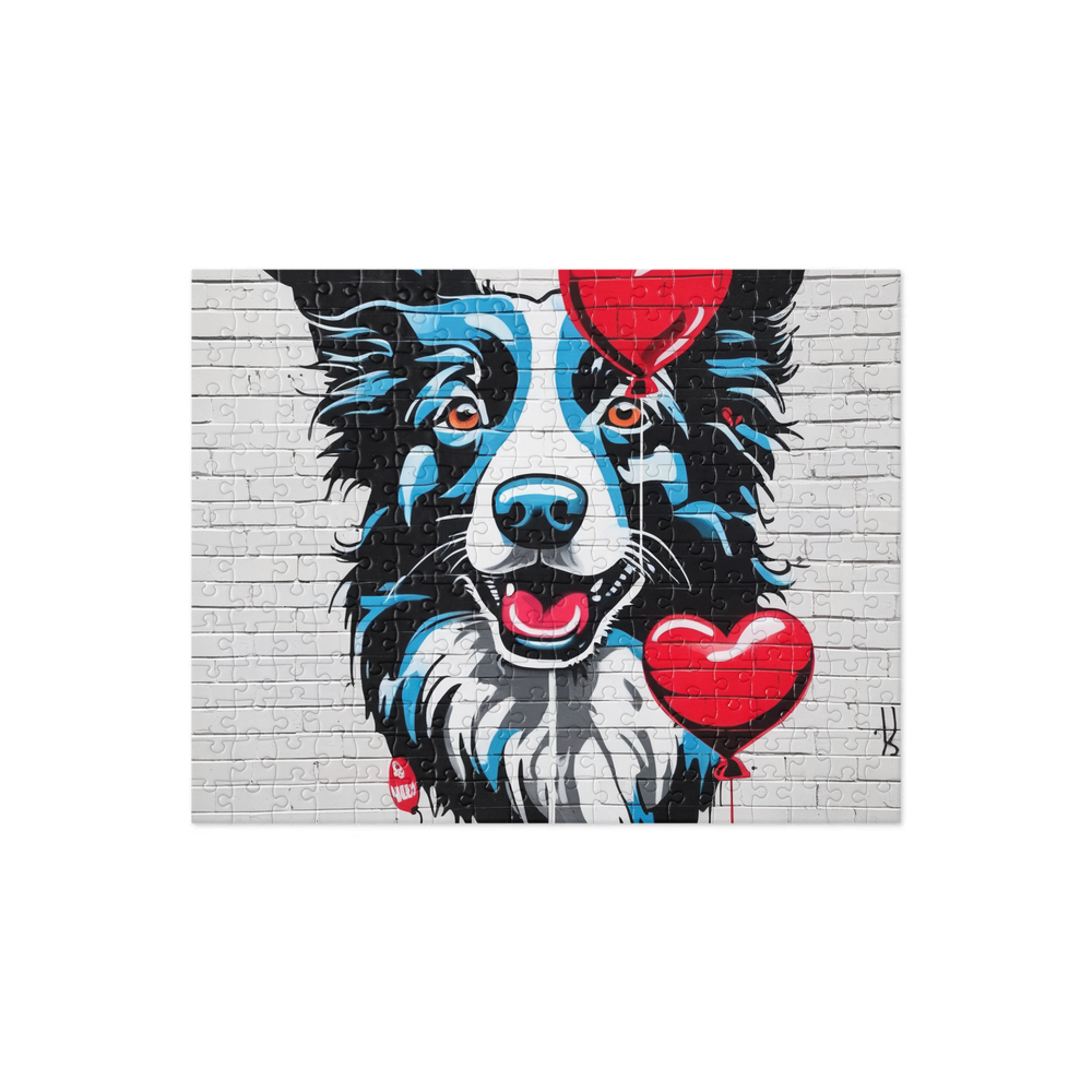 PugMug Custom Border Collie Jigsaw Puzzle