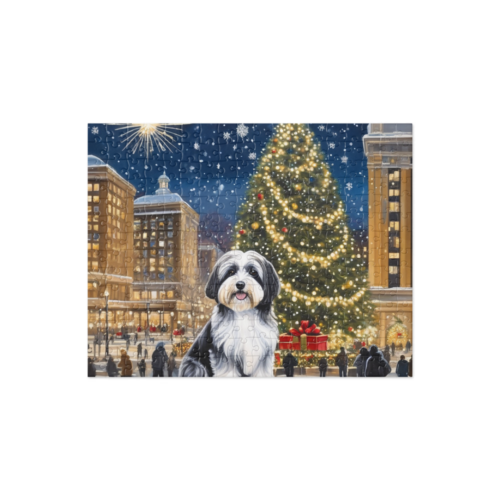 PugMug Custom Black-and-white Havanese Dog Jigsaw Puzzle