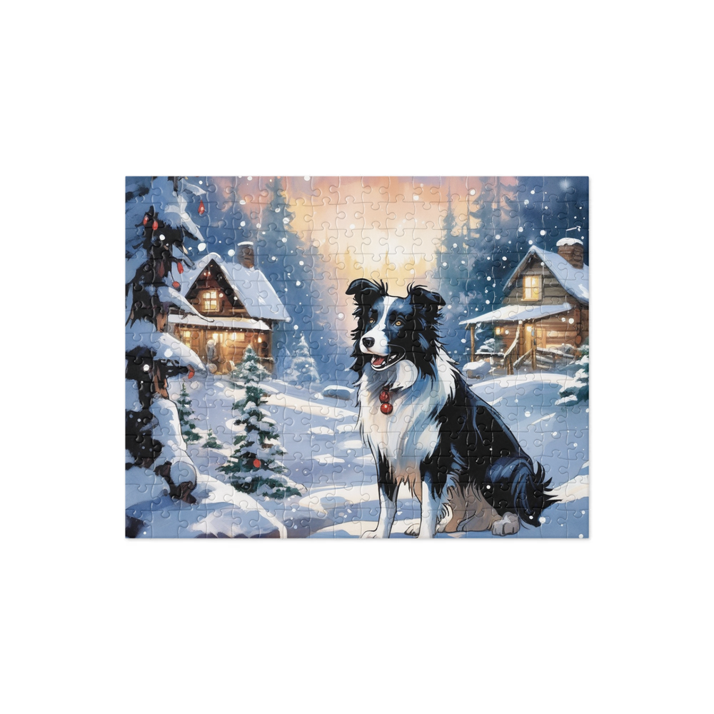 PugMug Custom Border Collie Jigsaw Puzzle