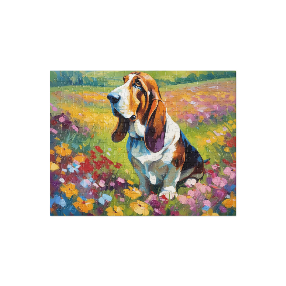 PugMug Custom Basset Hound Jigsaw Puzzle
