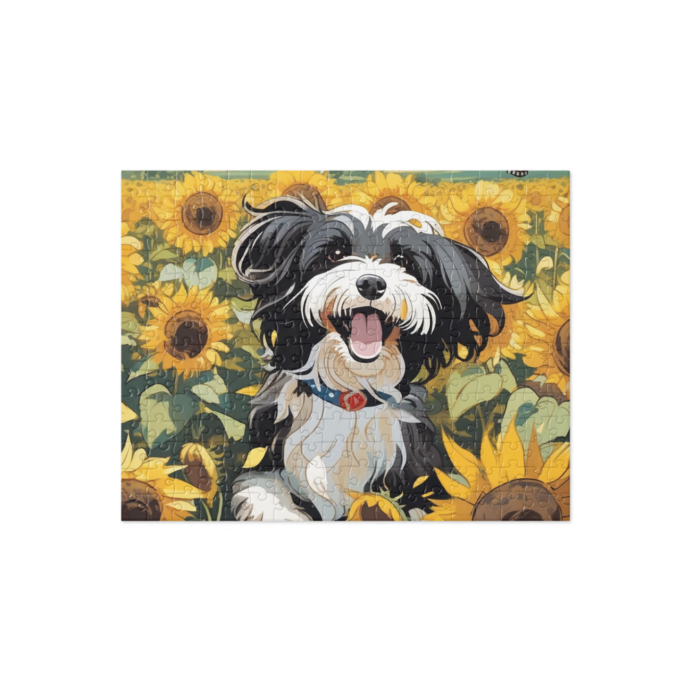 PugMug Custom Black-and-white Havanese Dog Jigsaw Puzzle