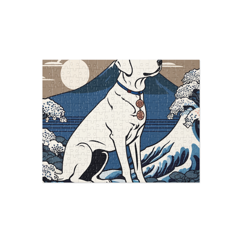 PugMug Custom White Labrador Retriever Jigsaw Puzzle