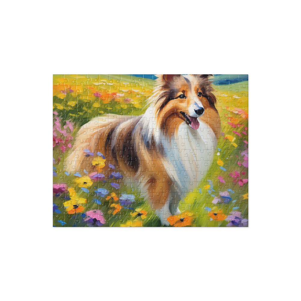 PugMug Custom Shetland Sheepdog Jigsaw Puzzle