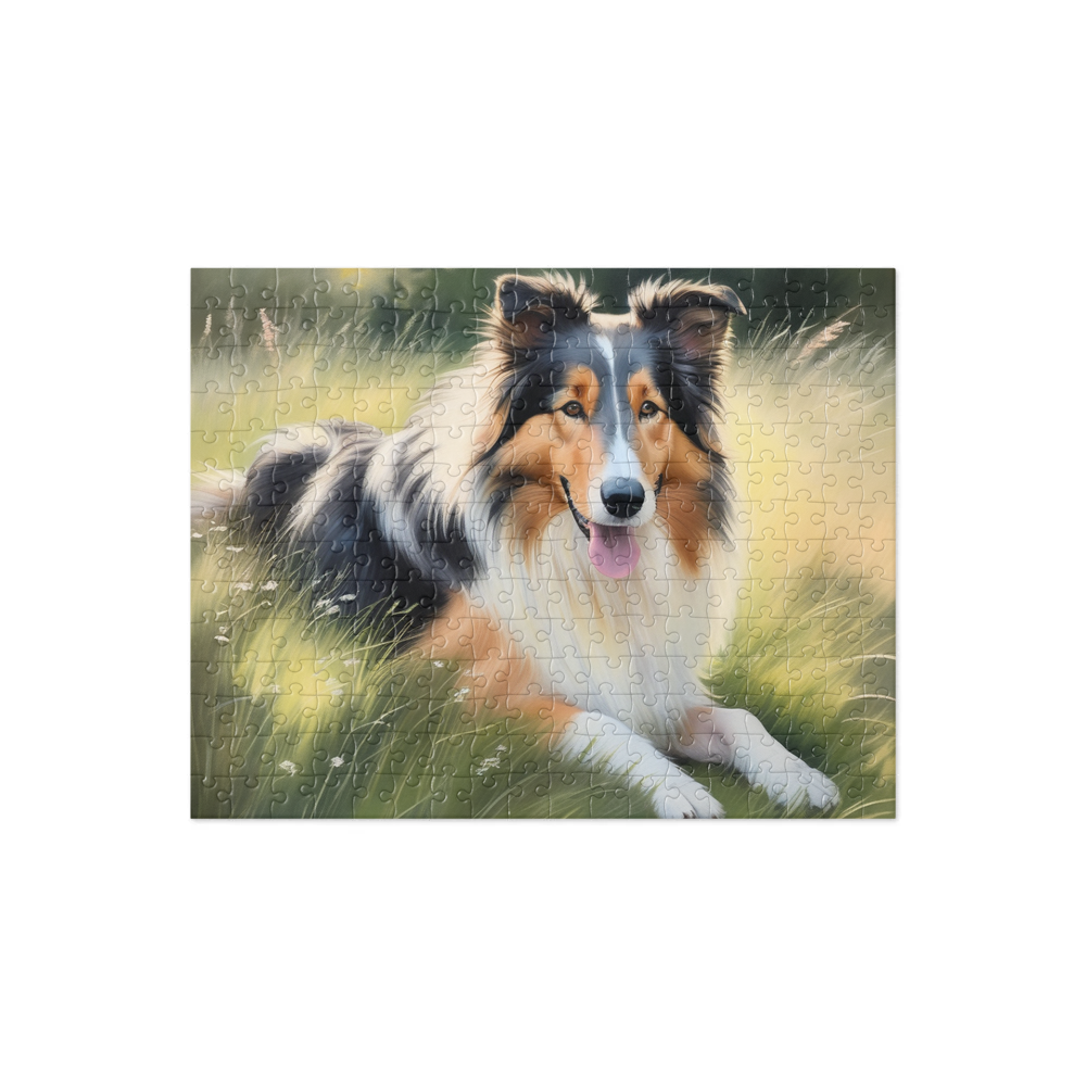 PugMug Custom Collie Jigsaw Puzzle