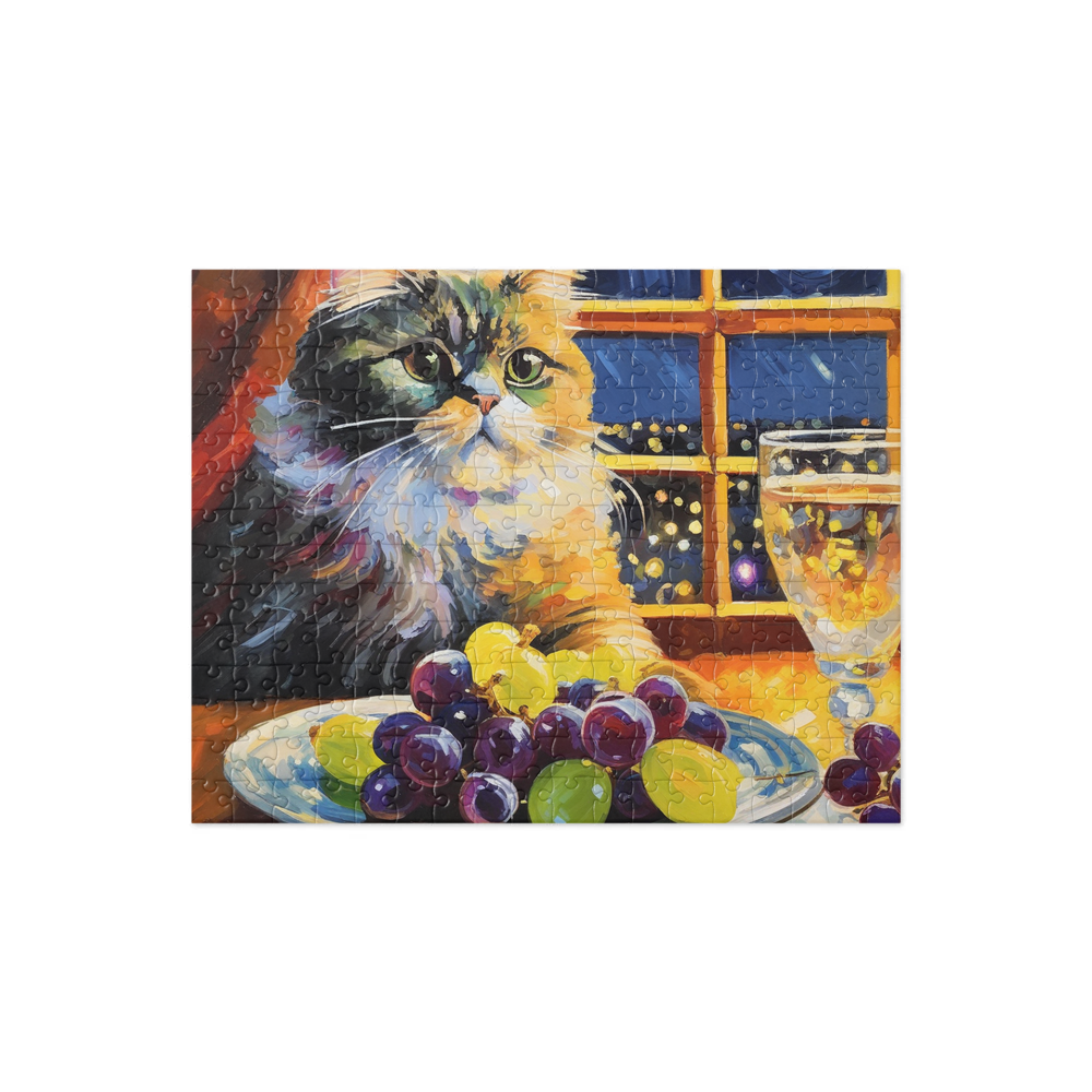 PugMug Custom Tabby Persian Cat Jigsaw Puzzle