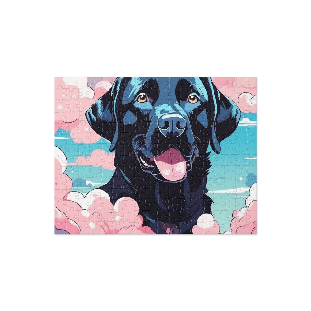 PugMug Custom Black Labrador Retriever Jigsaw Puzzle