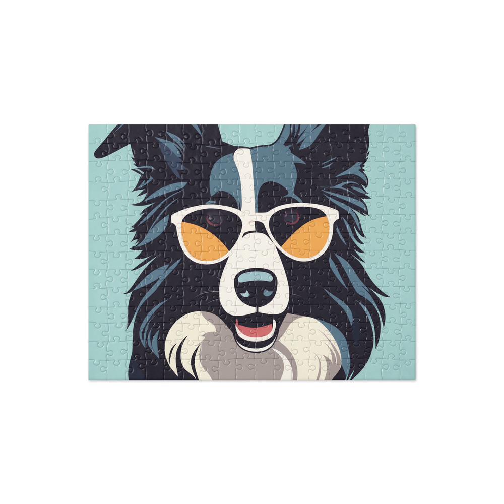 PugMug Custom Border Collie Jigsaw Puzzle