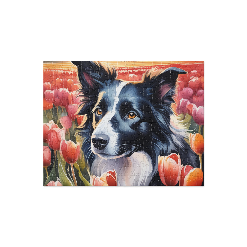 PugMug Custom Border Collie Jigsaw Puzzle