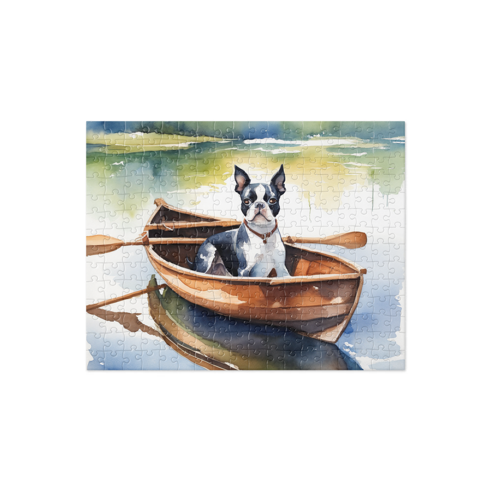 PugMug Custom Boston Terrier Jigsaw Puzzle