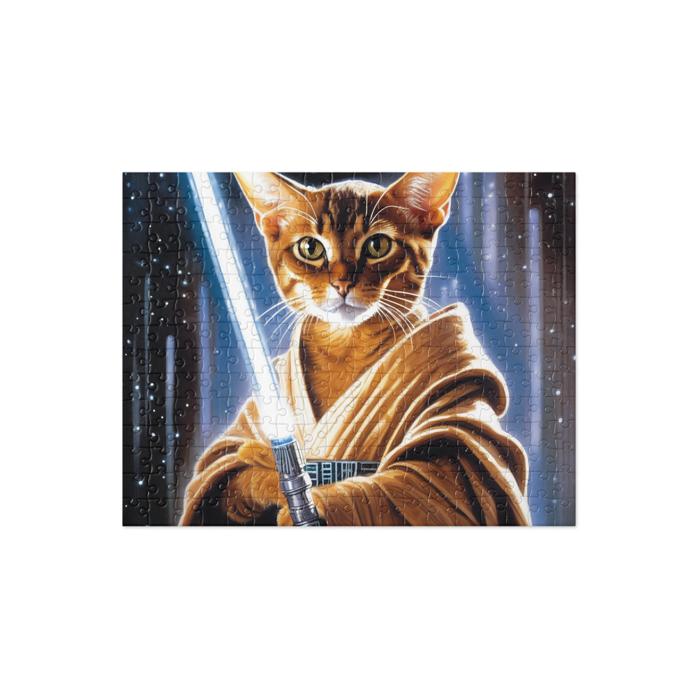 PugMug Custom Tabby Abyssinian Cat Jigsaw Puzzle