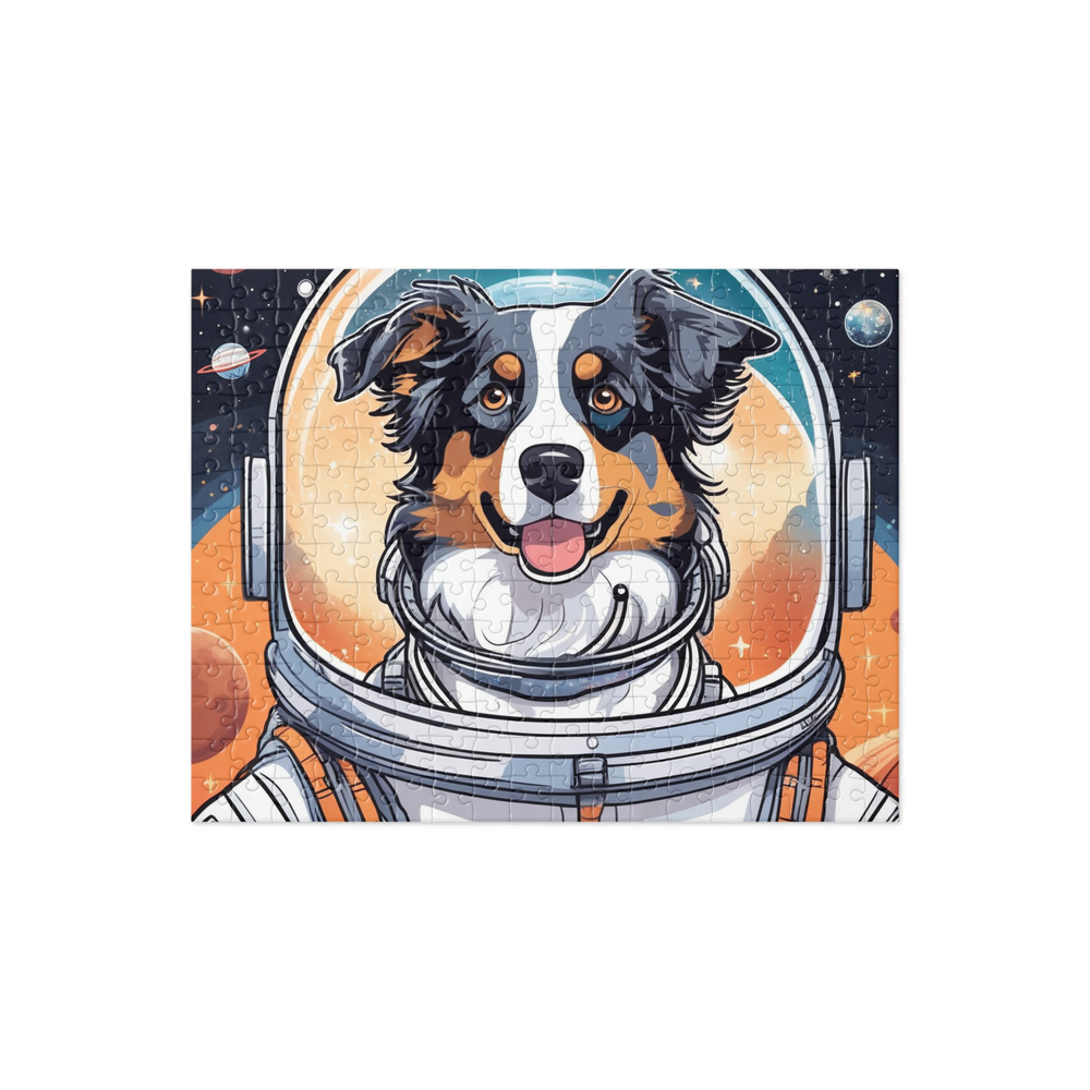 PugMug Custom Australian Shepherd Dog Jigsaw Puzzle