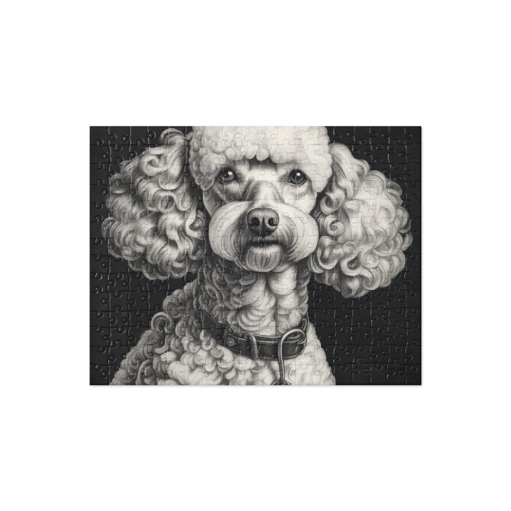 PugMug Custom White Poodle Jigsaw Puzzle