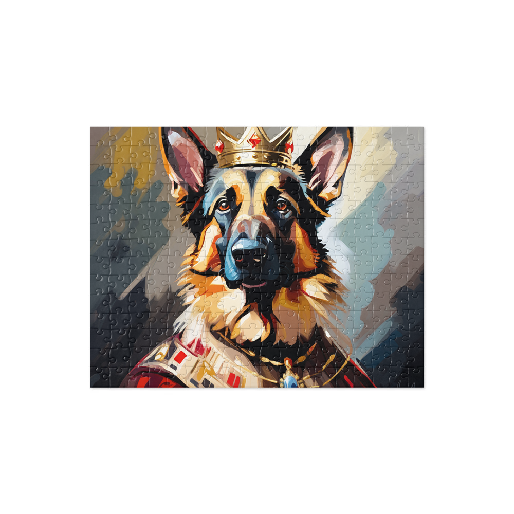 PugMug Custom German Shepherd Dog Jigsaw Puzzle