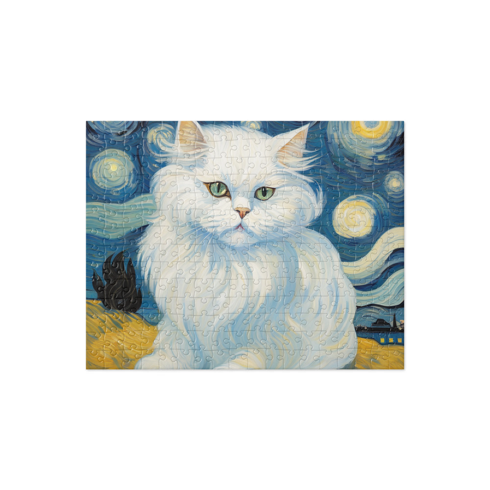 PugMug Custom White Persian Cat Jigsaw Puzzle