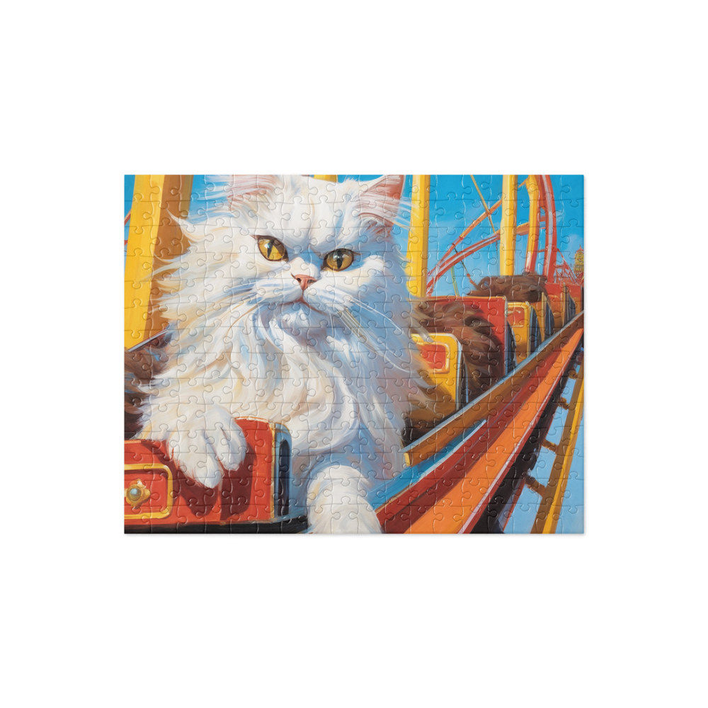 PugMug Custom White Persian Cat Jigsaw Puzzle