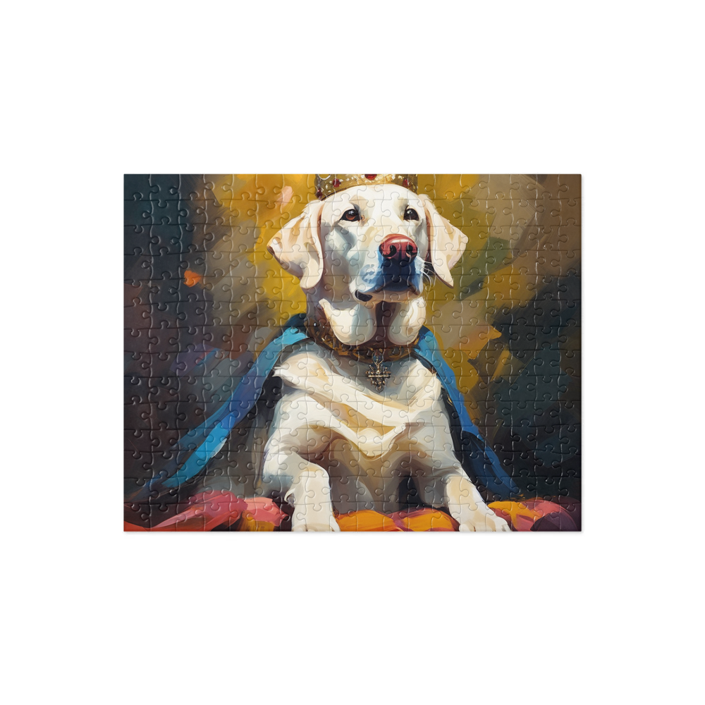 PugMug Custom White Labrador Retriever Jigsaw Puzzle