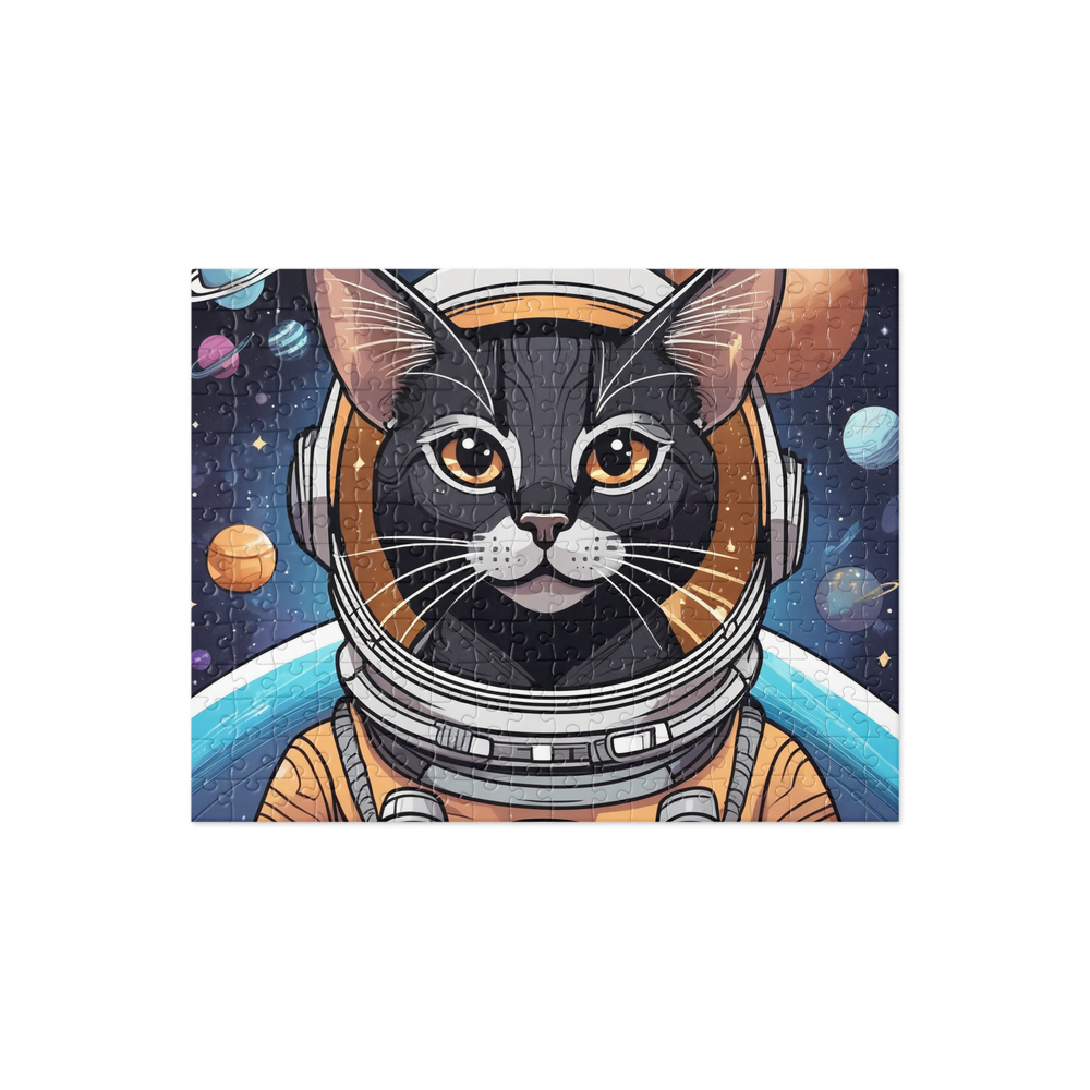 PugMug Custom Black Abyssinian Cat Jigsaw Puzzle