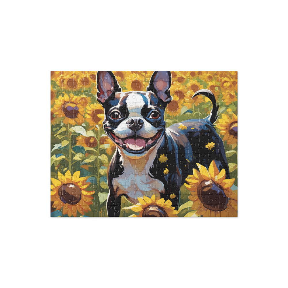 PugMug Custom Boston Terrier Jigsaw Puzzle