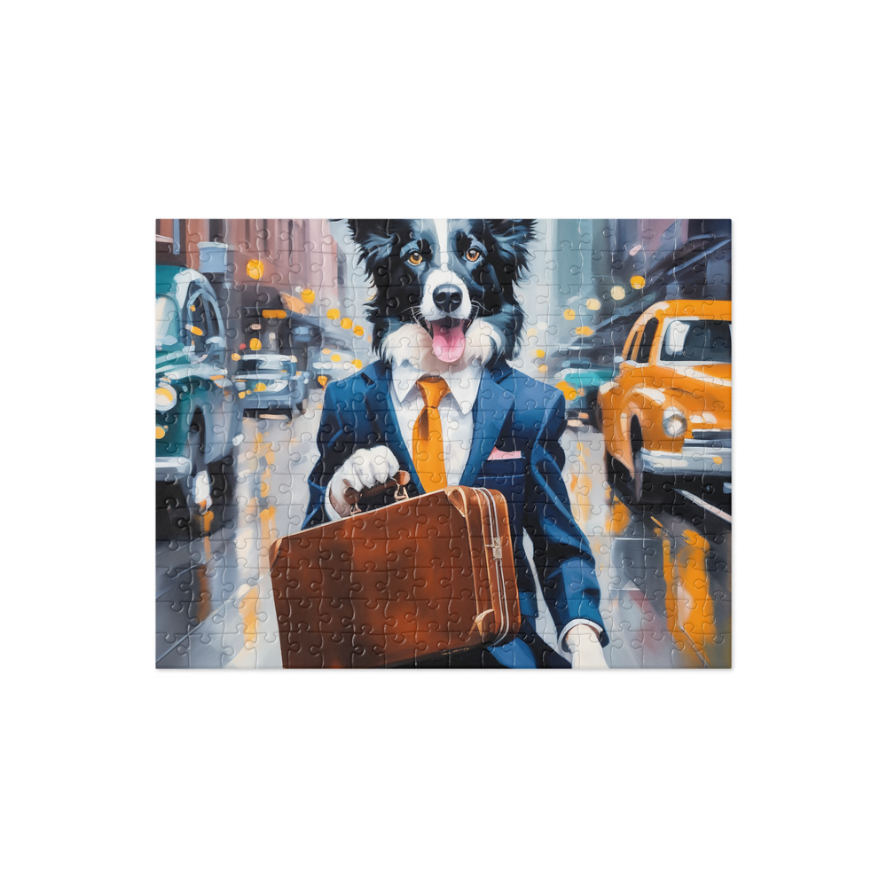 PugMug Custom Border Collie Jigsaw Puzzle