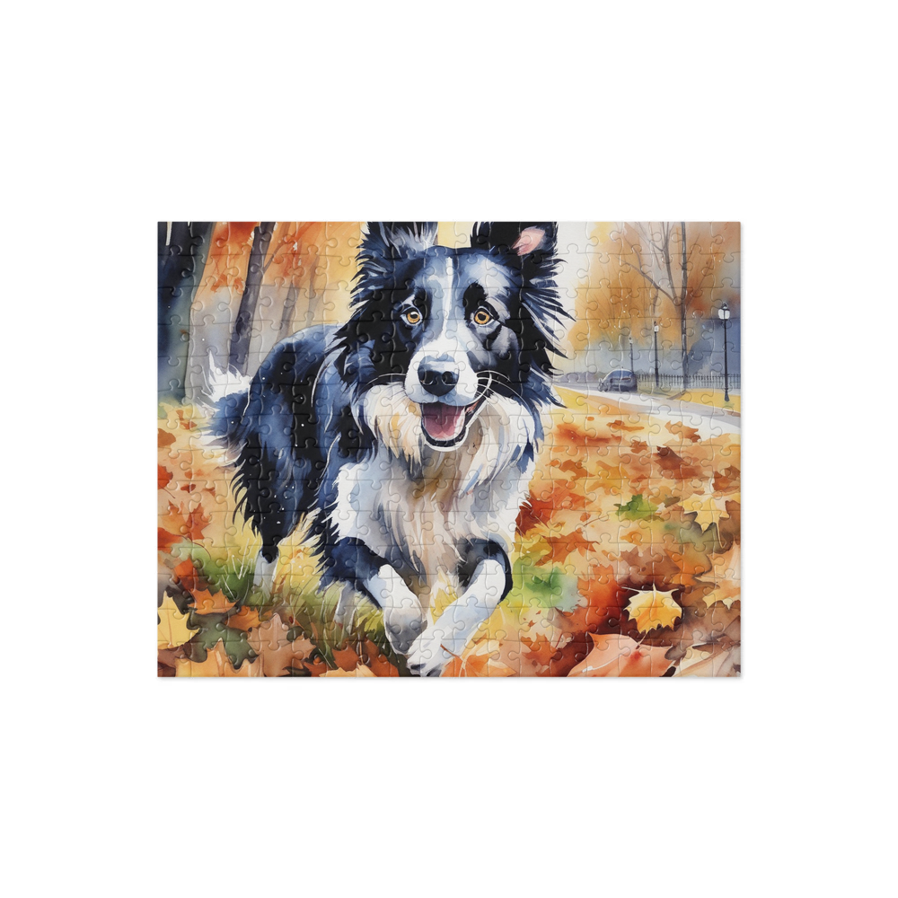 PugMug Custom Border Collie Jigsaw Puzzle