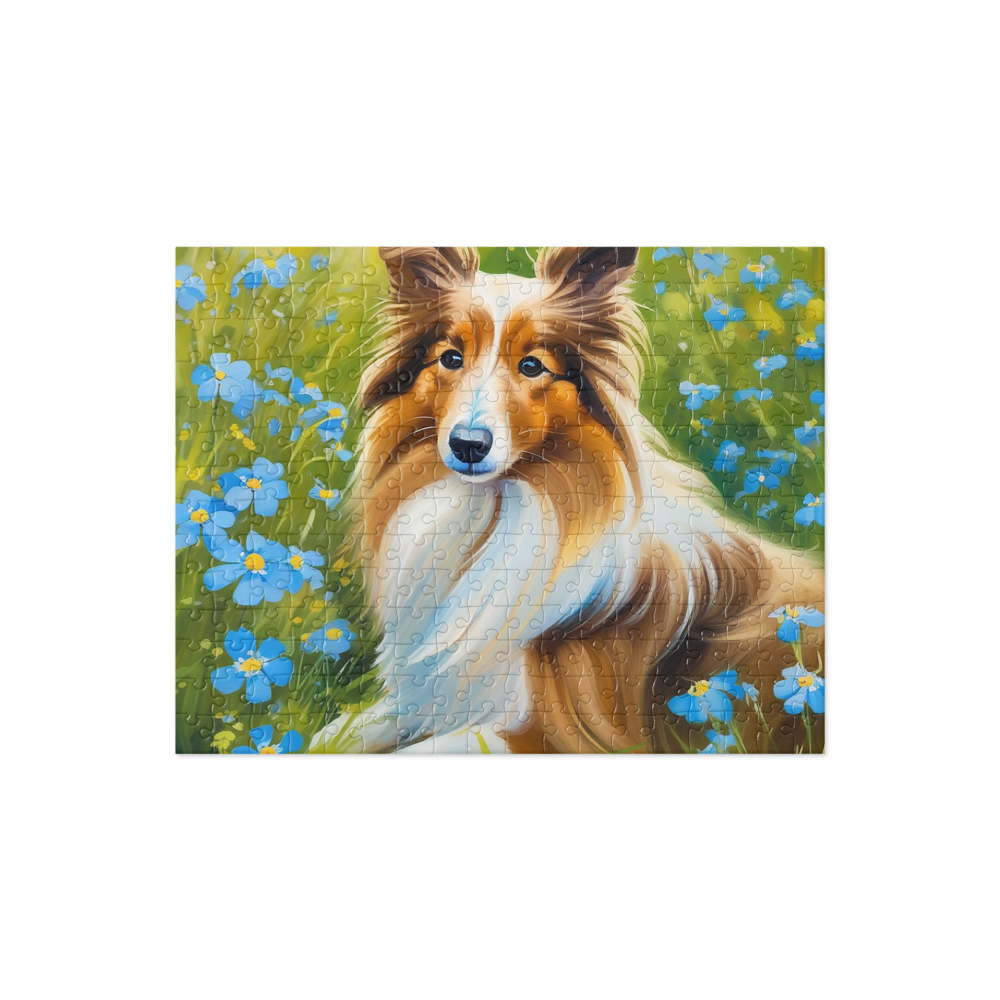 PugMug Custom Shetland Sheepdog Jigsaw Puzzle