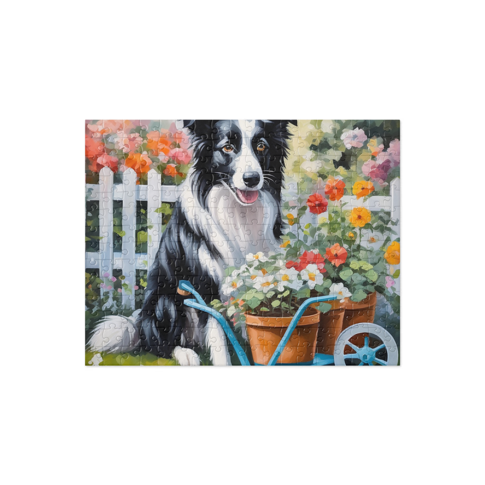 PugMug Custom Border Collie Jigsaw Puzzle