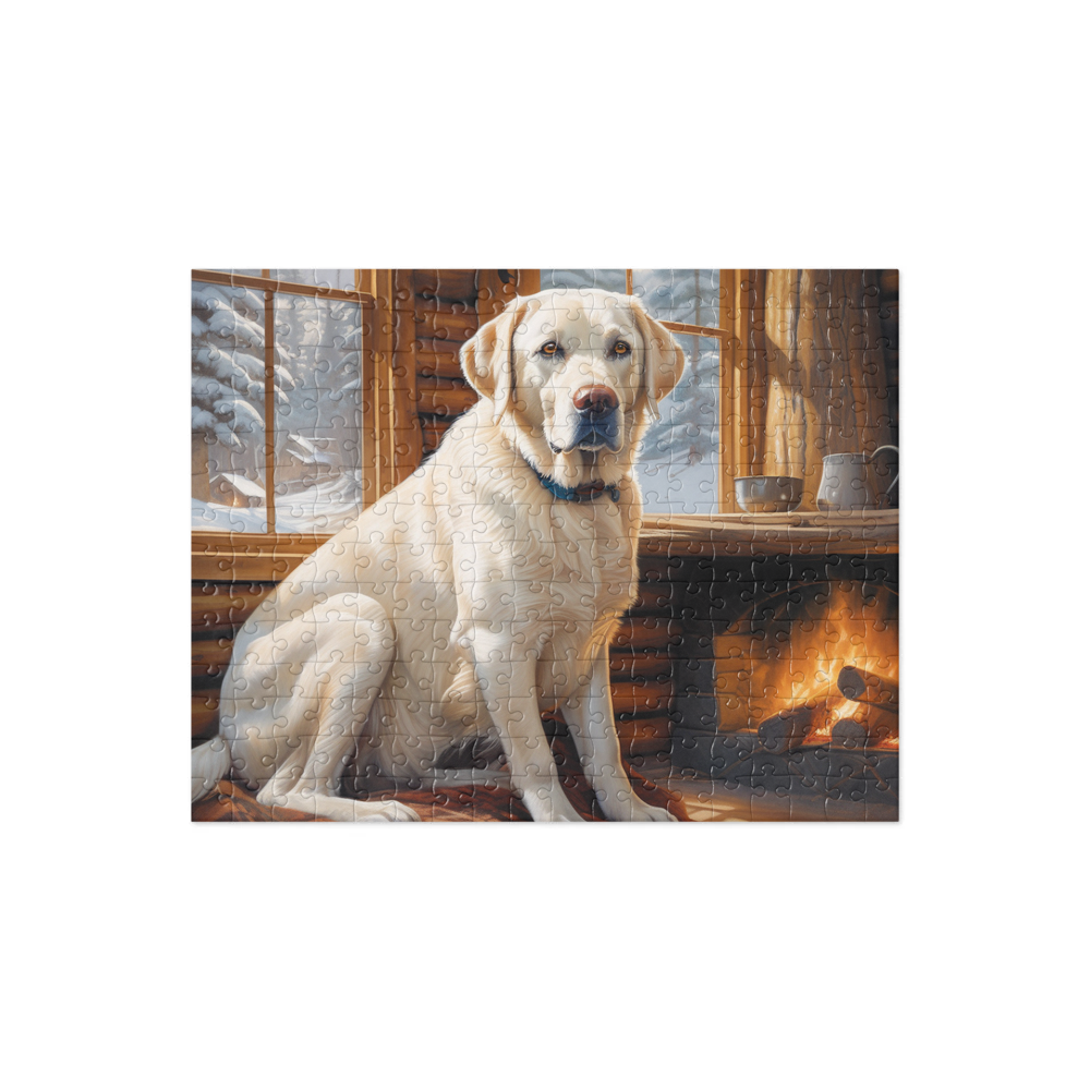 PugMug Custom White Labrador Retriever Jigsaw Puzzle