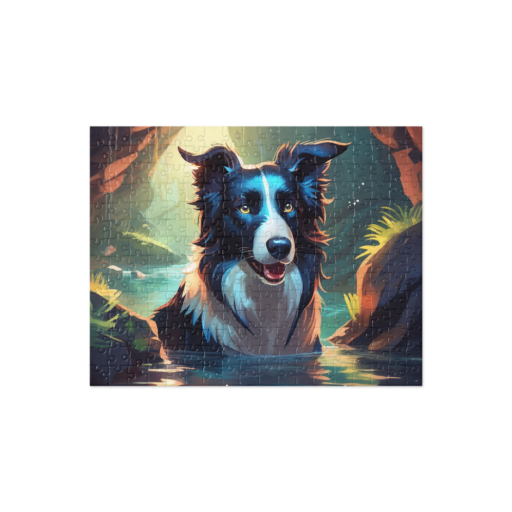 PugMug Custom Border Collie Jigsaw Puzzle