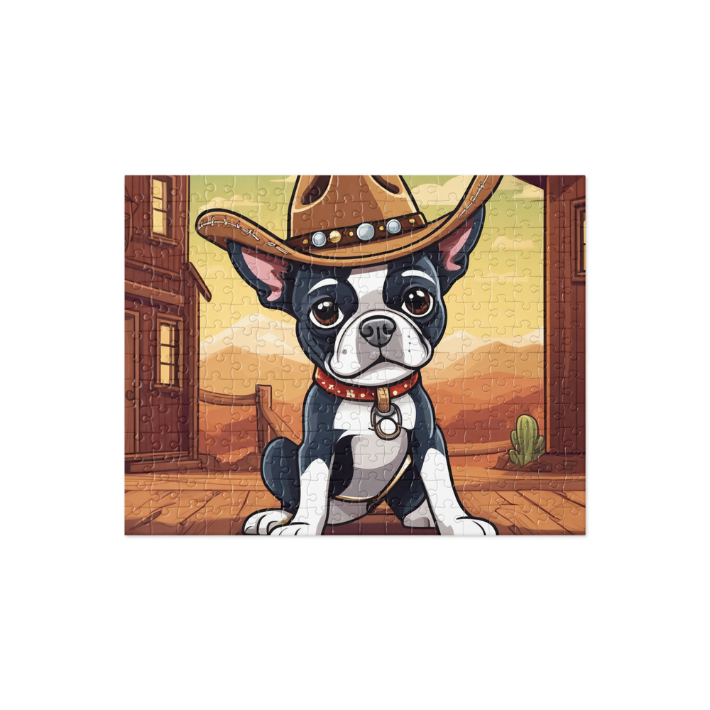 PugMug Custom Boston Terrier Jigsaw Puzzle