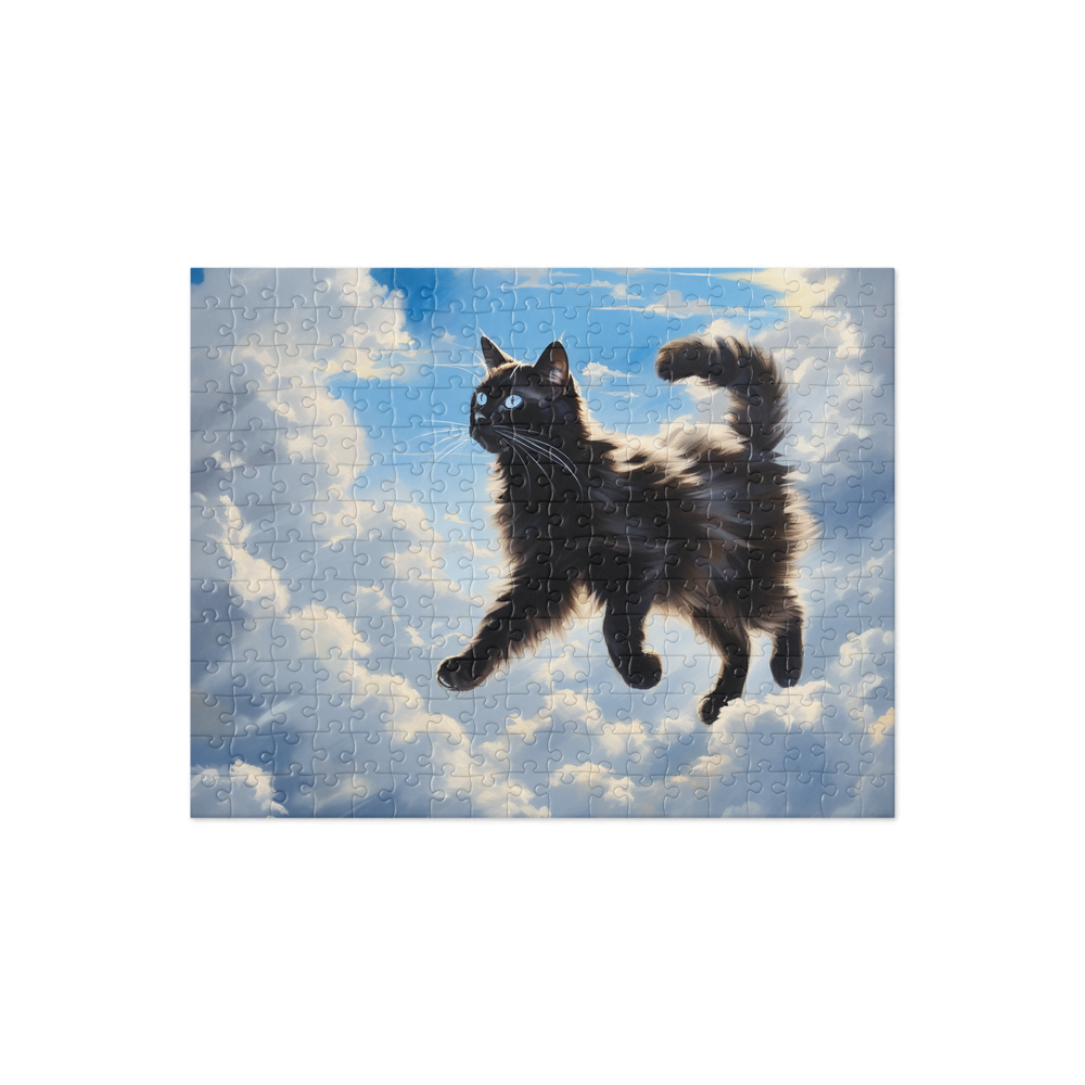PugMug Custom Black Ragdoll Cat Jigsaw Puzzle